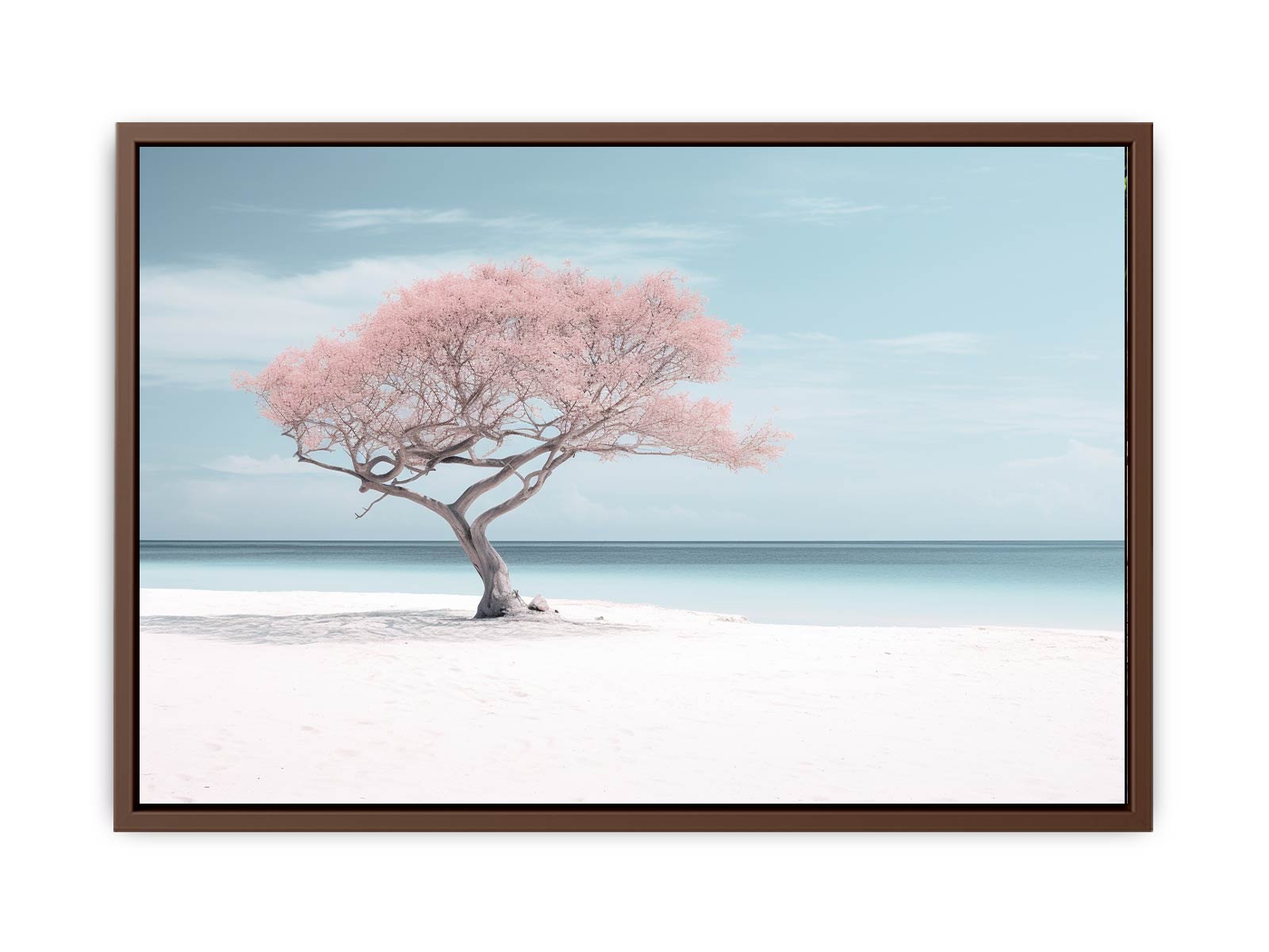 Silver Beach Art Canvas Art Print