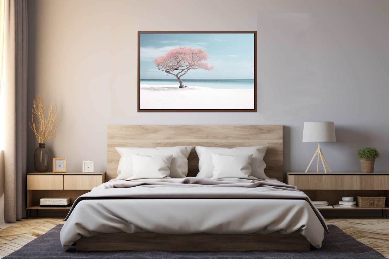 Silver Beach Art Canvas Art Print