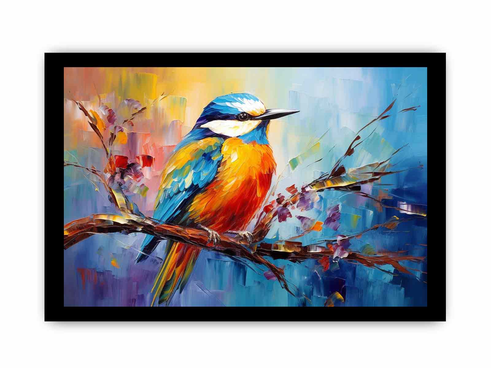 Modern Bird Art Canvas Art Print