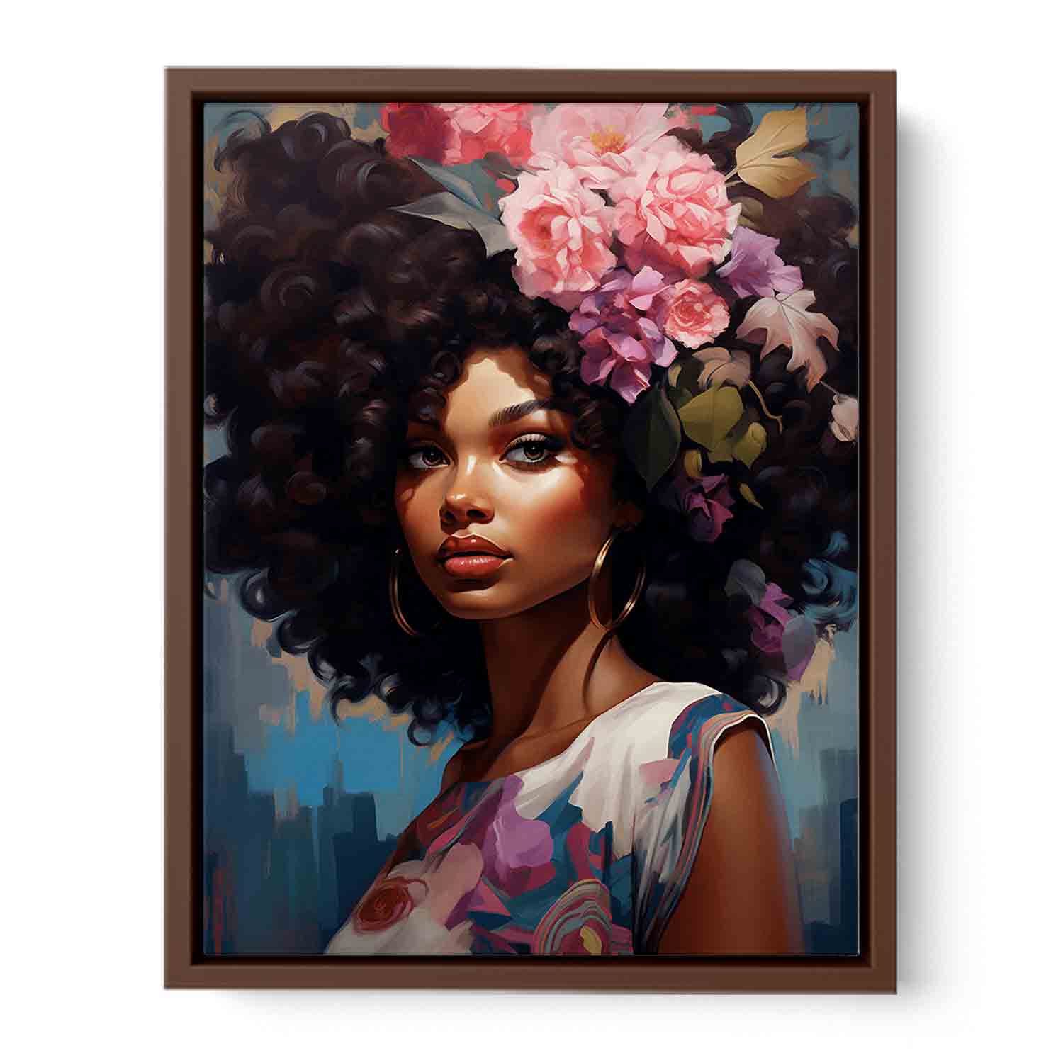 Girl Modern Art Canvas Art Print
