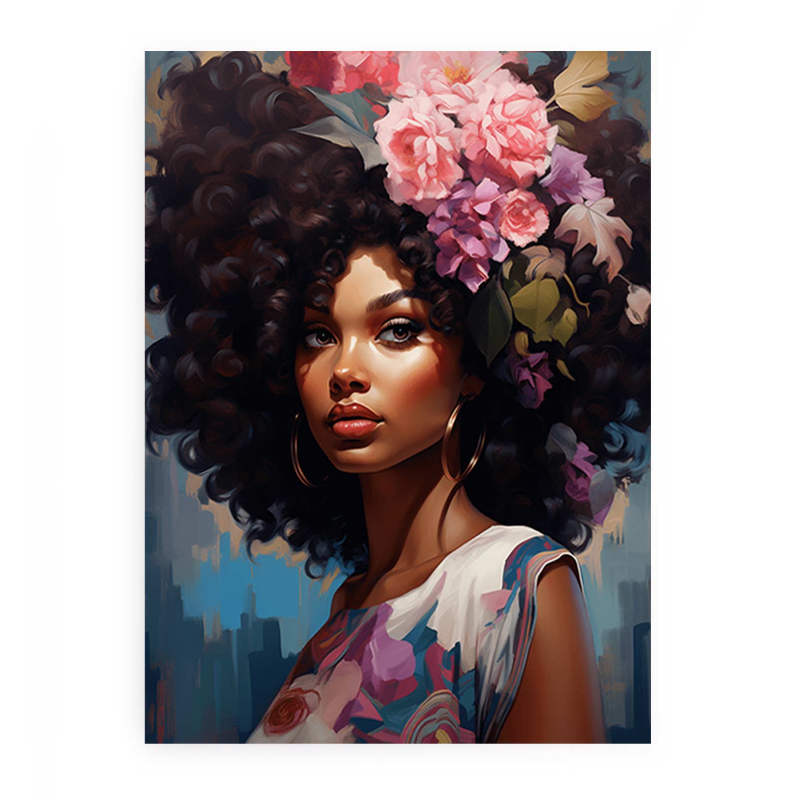 Girl Modern Art Canvas Art Print